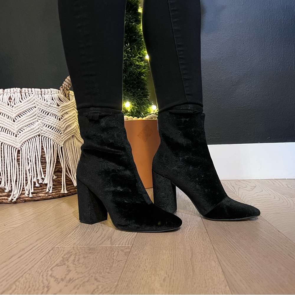 Velvet Bootie